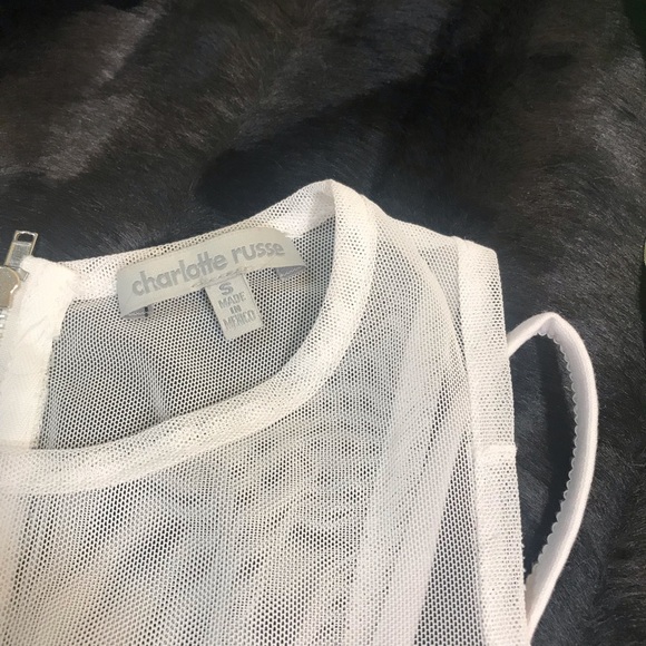 Charlotte Russe White Mesh Bralette - Picture 3 of 6